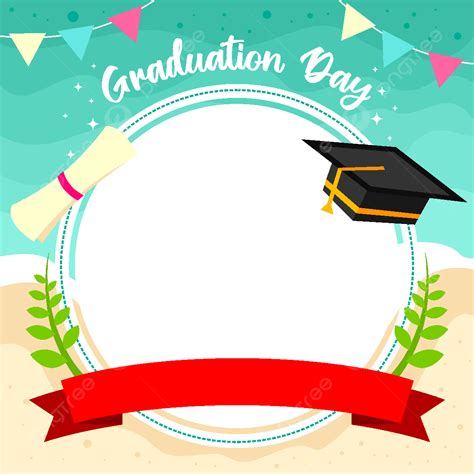 Happy Graduation Vector Design Images, Twibbon Frame Happy Graduation ...