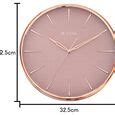 Buy Online Titan Contemporary Rustic Pink Wall Clock in a Glossy Finish ...