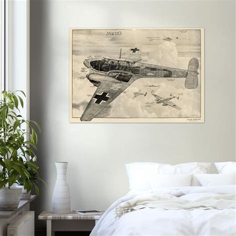Messerschmitt Bf 110 Fighter World War 2 Poster Reproduction - Etsy