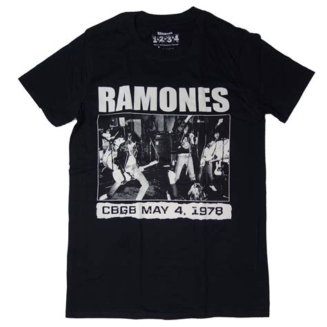 T-Shirt The Ramones CBGB May 4, 1978 - Sizes: Large