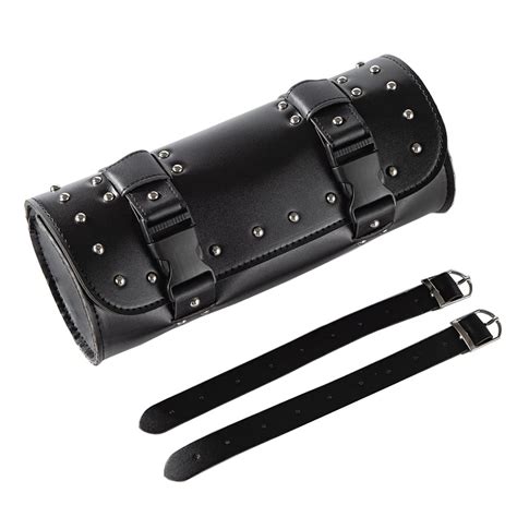 Buy Motorcycle Handlebar Bag, Universal PU Leather Motorcycle Handlebar ...