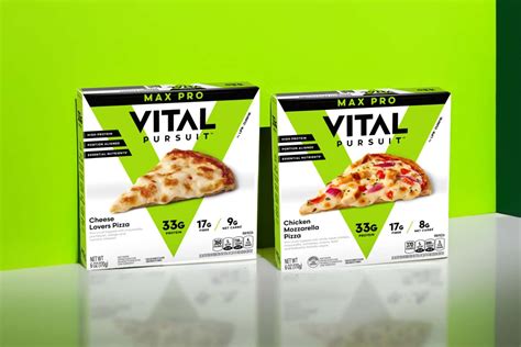 Vital Pursuit's Max Pro line goes higher at protein in 33g a pizza