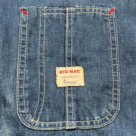 60's BIG MAC ビッグマック デニムカバーオール JCPenney ストアブランド ワークジャケット L~XL相当 希少 ...
