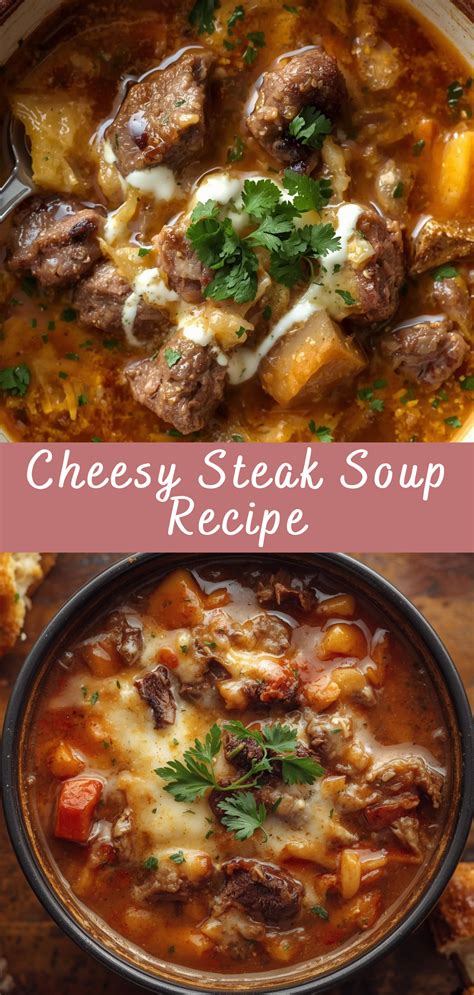 Cheesy Steak Soup Recipe | Cheff Recipes