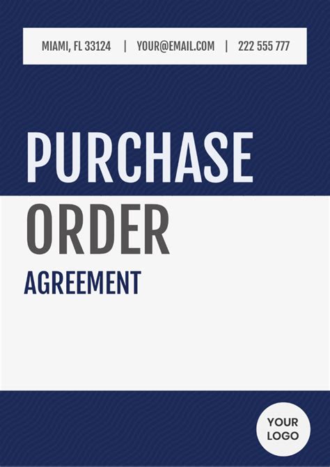 Free Purchase Agreement Templates, Editable and Printable