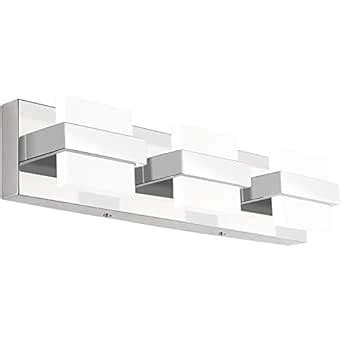 SOLFART LED Modern Bathroom Vanity Lights Over Mirror 3 Lights Acrylic ...