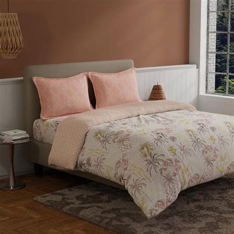 Buy BICHAUNA Amelia Cotton 4Pcs Printed Double Bed-In-A-Bag Set from ...