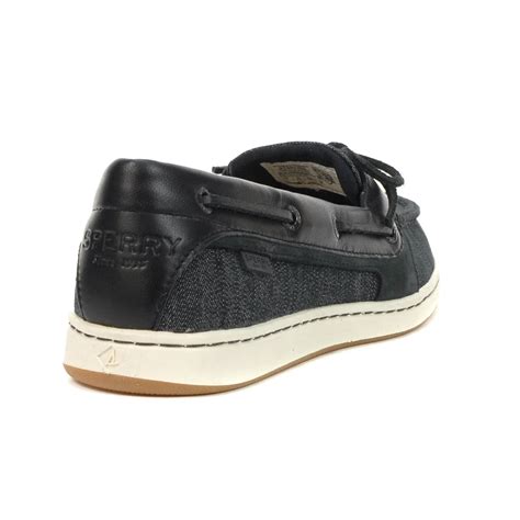 Sperry Women's Starfish Black Boat Shoes STS87333 - WOOKI.com