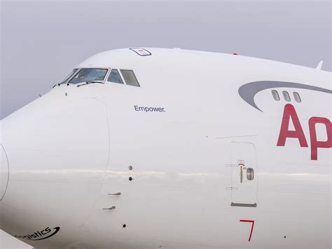 Kuehne+Nagel and Apex Logistics receive the last Boeing 747-8 freighter ‘Empower.’ from Atlas Air