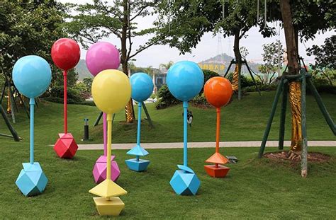 玻璃钢仿真彩绘气球 - 卓景雕塑公司