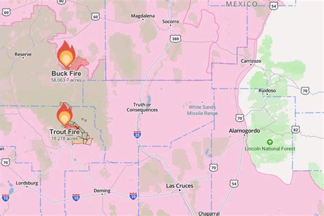 New Mexico Wildfire Map Shows Blazes Raging Across 76,000 Acres - Newsweek