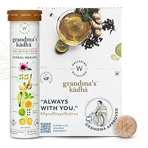 Buy Wellbeing Nutrition Grandma'S Kadha-Ayush Kwath Immunity Booster ...