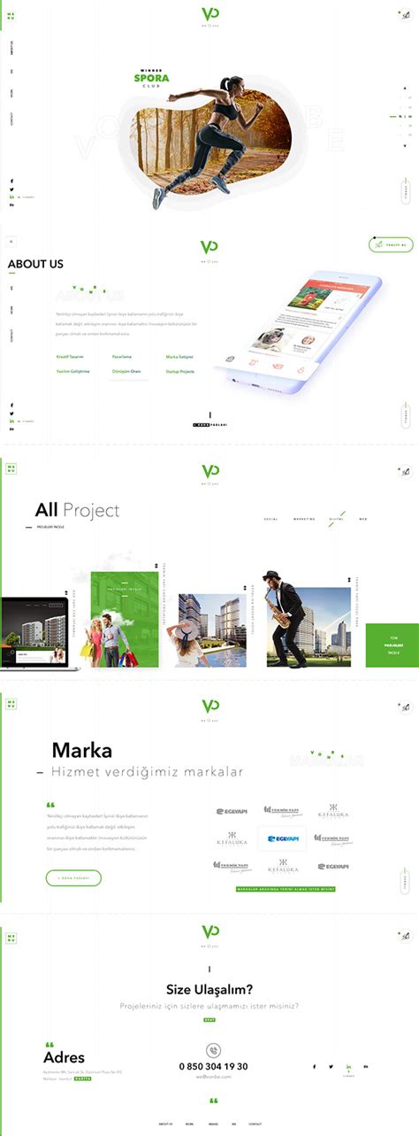 Creative Digital Agency Portfolio Web Design on Behance