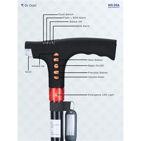 Buy Dr.Odin’s GB-819 Smart Walking Stick - Cureka