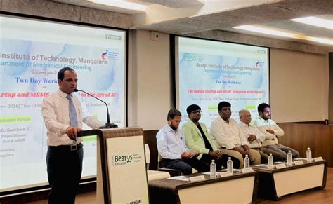 Two day Workshop on "The Indian Startup and MSME Ecosystem in the Age ...