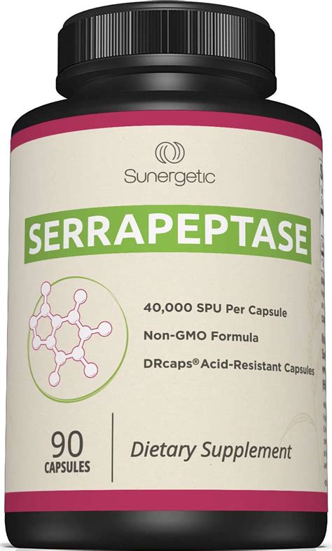 Premium Serrapeptase Enzyme Supplement – Helps Support Sinus Health ...
