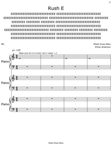 Image result for Rush E Piano Tutorial