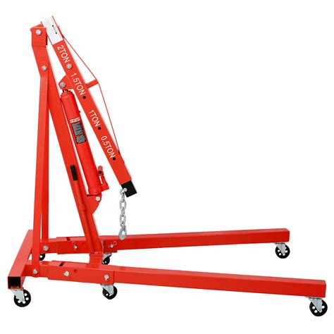 Engine Hoist with 4000 lbs. Capacity Folding Engine Lift with 6 360 ...