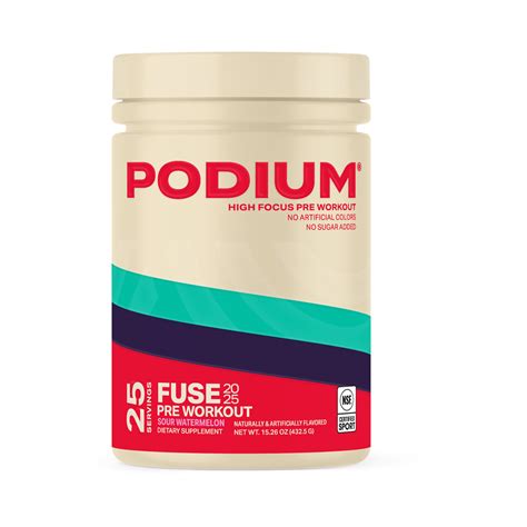 PODIUM® - Fuse V2 High Focus Pre-Workout - Sour Watermelon (25 Servings ...