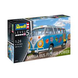 Revell - Samba Bus Flower Power, Escala 1:24, Ref: 07050 - Blog Zaratren