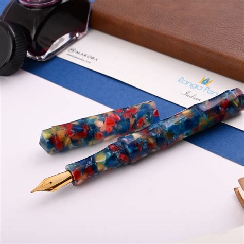 Ranga Regular Bamboo Premium Acrylic Fountain Pen - Diwali – Makoba
