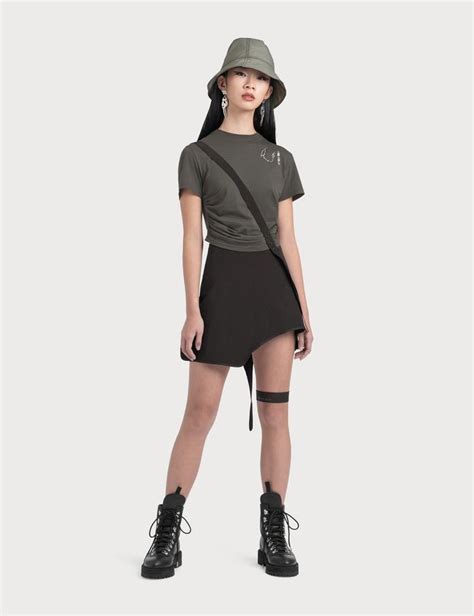 Hyein Seo - Garter Skirt | HBX in 2020 | Garter skirt, Korean fashion ...