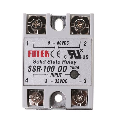 Buy GIMEVAR SSR-100 DD Solid State Relay Module 100A 3-32V DC Input 5 ...