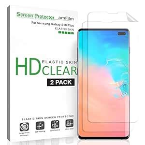 amFilm Elastic Skin Screen Protector for Samsung Galaxy S10 Plus (2 ...