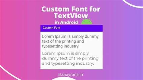 How to change font family of textview.