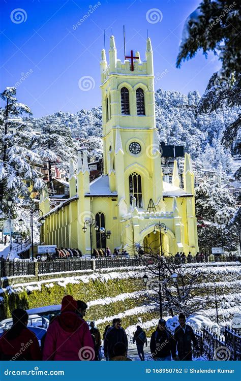 Mall Road is the Main Street in Shimla, the Capital City of Himachal Pradesh, India Editorial ...