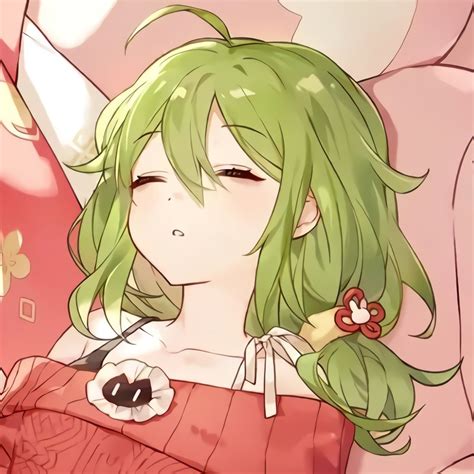 Anime Female Green Hair