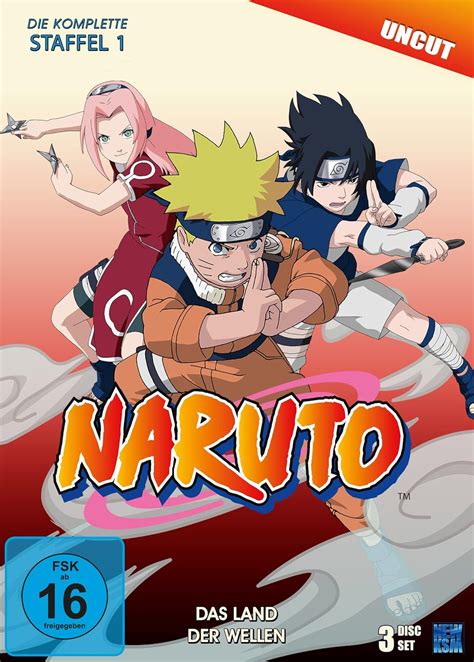 Naruto - Staffel 1: Das Land der Wellen (Episoden 1-19, uncut) [3 DVDs ...