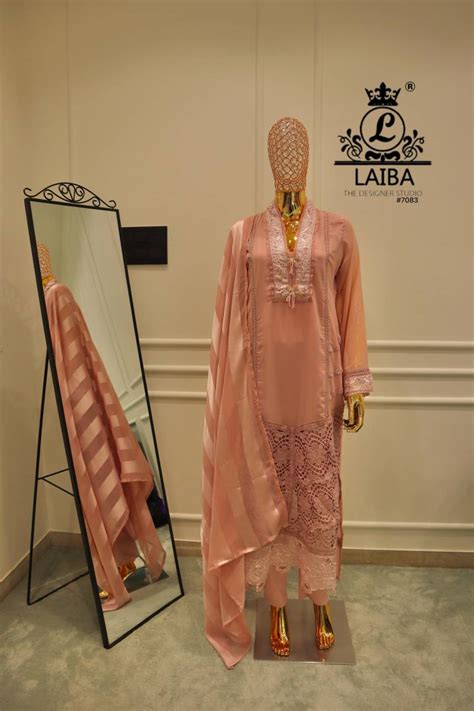 Laiba Am 7083 Georgette Pakistani Ready Made Suits Collection