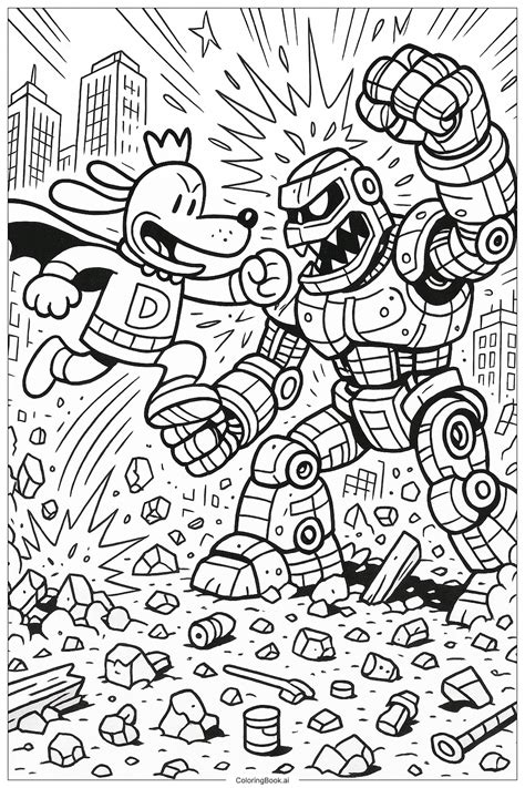 Dog Man Coloring Pages For Free [2025]