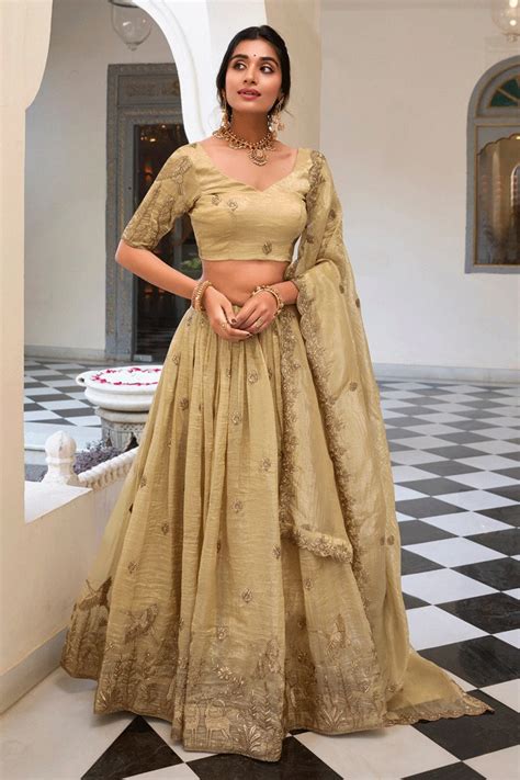 Off White Color Lehenga For Reception Party