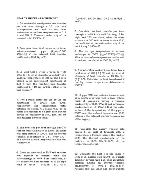 Heat Transfer Practice Problems 的图像结果