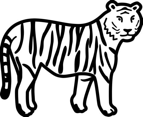 Free Wild Animals Clipart Black And White, Download Free Wild Animals ...