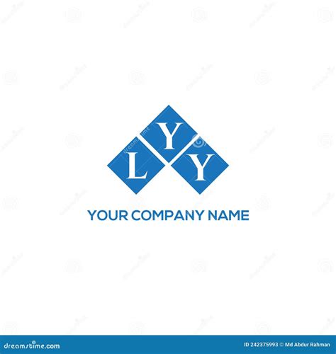 LYY Letter Logo Design on White Background. LYY Creative Initials ...