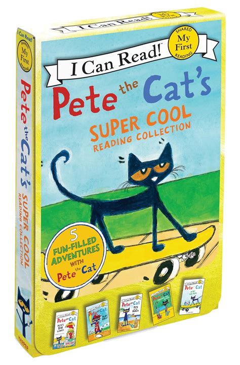 Pete The Cat'S Super Cool Reading Collection: A Box of 5 I Can Read ...