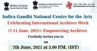 International Webinars, and Online talks (International Archives Week ...