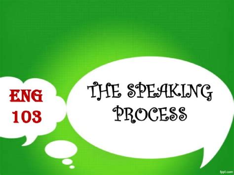 ENG 103 Speech Mechanism: Stages of the Speaking Process Notes - Studocu
