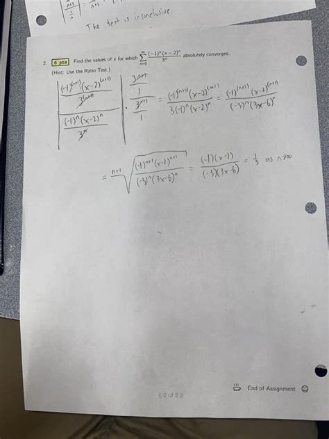 Image result for Ratio Test Calculus 2