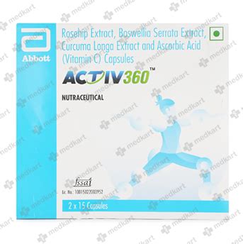 ACTIV 360 CAPSULE 15'S, Price, Composition & Generic Alternatives - Medkart