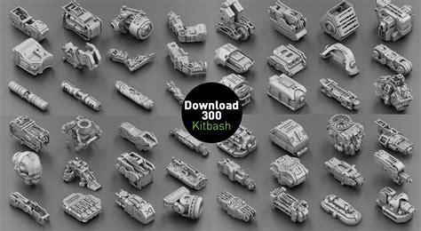 DOWNLOAD 300 FREE KITBASH 3D MODEL : r/3Dmodeling