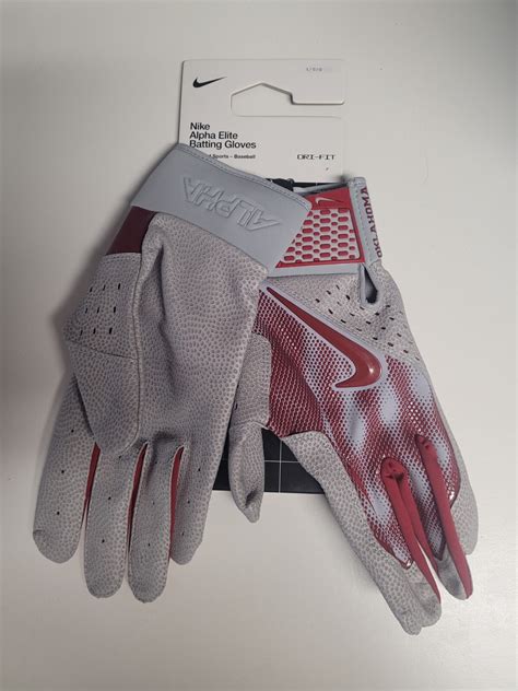Nike Oklahoma Sooners Alpha Elite Batting Gloves Mens Size Large Team ...