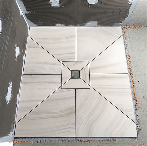 Envelope Cut Tile Shower Bases