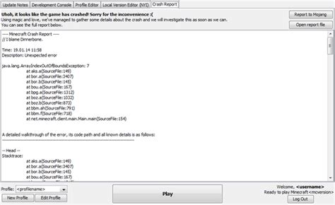 Minecraft Java Runtime Crash 的图像结果