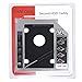 CARECASE® Universal 9.5mm SATA to SATA 2nd SSD HDD Hard Drive Caddy ...