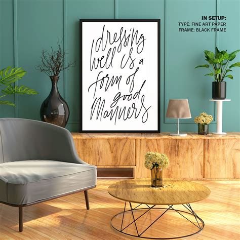 Dress Well: Buy Premium Framed Fashion Posters Online – Dessine Art