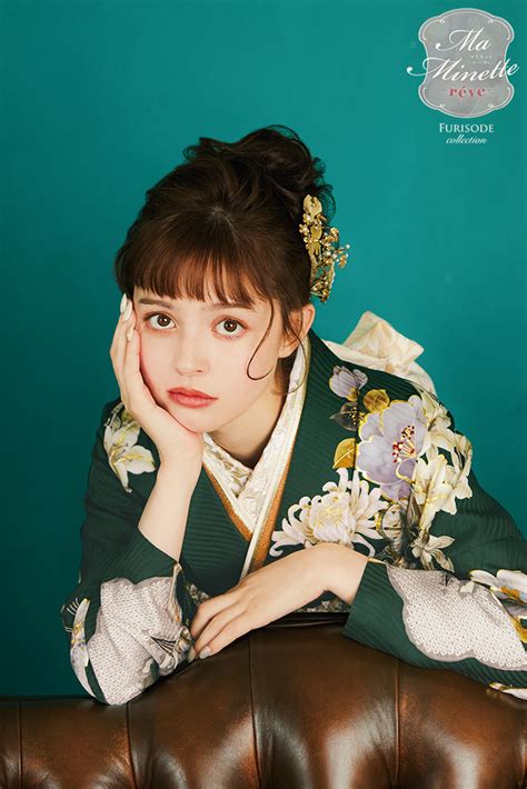 Ma Minette reve MNF-425 #緑 #green 振袖 | 名古屋・岐阜の成人式ならハタチの振袖 アンジュ